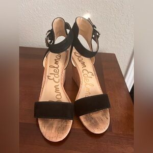 Gently used Sam Edelman suede wedge.